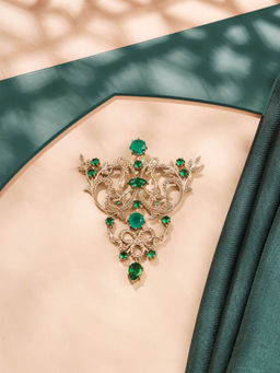 Cosa Nostraa - Gold Vintage Victorian Brooch