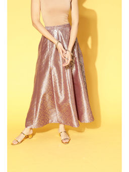 Libas - Womens Grey Printed Skirt