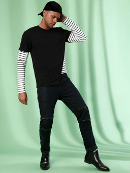 Campus Sutra - Men Striped Full Sleeve Stylish Casual Sweatshirts