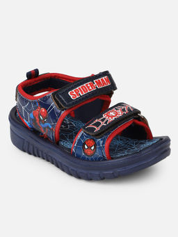 Kidsville - Spiderman Featured Navy Blue Sandal For Boys