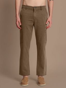 Bene Kleed - Men Brown Mid-Rise Straight Fit Cargos