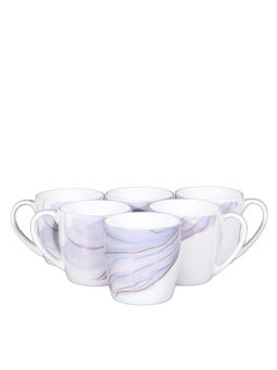 Femora - Marble Texture, Ceramic Coffee & Tea Cup 160ml, Blue