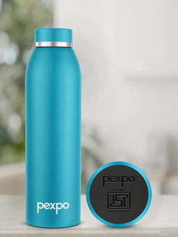 Pexpo - Jumbo Teal Green Stainless Steel Fridge Bottle - 750ml