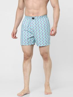 Jack & Jones - Light Blue Printed Boxers