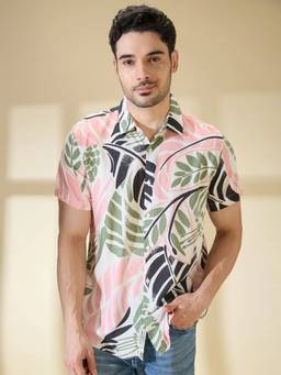 Being Human - Multi-Color Printed Regular Fit Collar Shirt