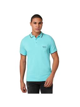 Being Human - Sky Blue Regular Fit Polo T-shirt