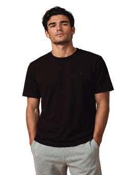 Van Heusen - Men Brown Cotton Solid T-shirt