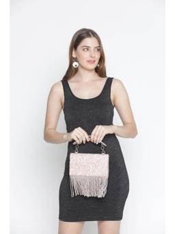 Clotche - Pink Sequin Work Sling Bag