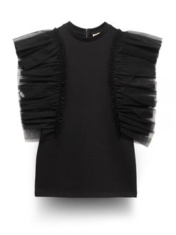 Spunkies - Fashionable Black Sleeveless Dress