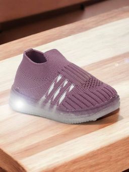 Lil Lollipop - Unisex Casual Slip On Shoes with Led Light - Purple