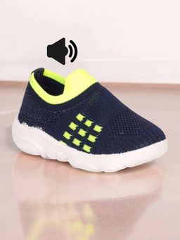 Lil Lollipop - Unisex Slip On Musical Chu Chu Shoes - Navy Blue