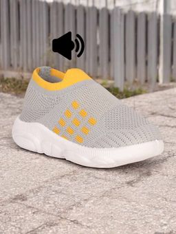 Lil Lollipop - Unisex Slip On Musical Chu Chu Shoes - Grey