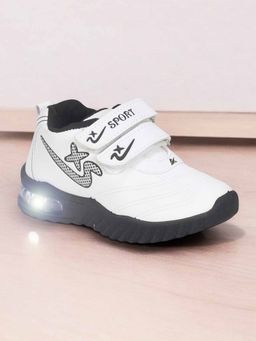 Lil Lollipop - Unisex Double Velcro Casual Shoes with Light- Black