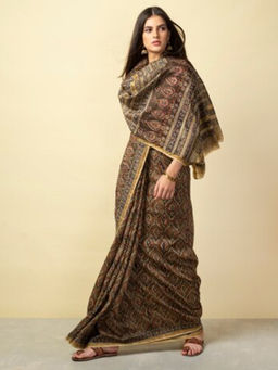 Fabindia - Cotton Silk Kalamkari Print Sari