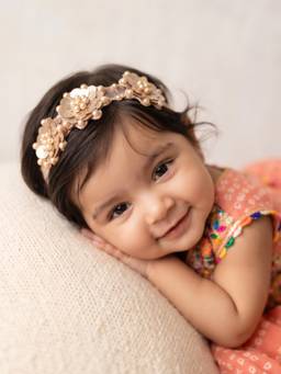 Choko - Rose Gold 3D Floral Pearl Embellished Headband