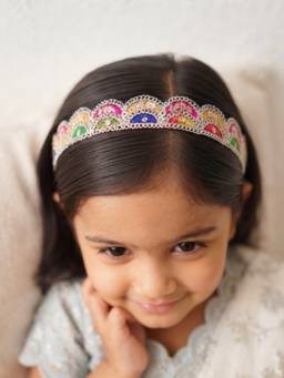 Choko - Multicolor Scalloped Embroidery Headband