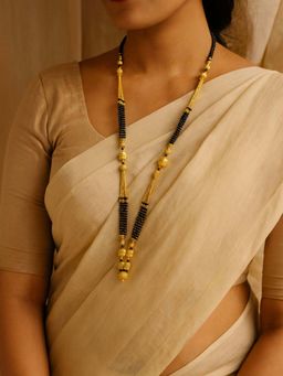 Digital Dress Room - Gold Plated Long Mangalsutra for Women