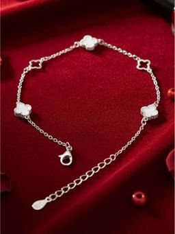 925 SILLER - 925 Pure Silver Adjustable Bracelet