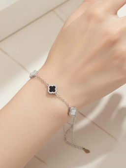 925 SILLER - 925 Pure Silver Adjustable Bracelet