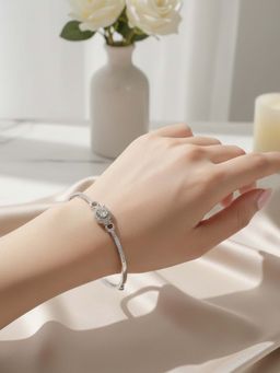 925 SILLER - 925 Pure Silver Adjustable Bracelet