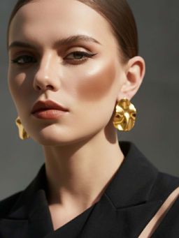 Niska - 18k Gold Plated Anti Tarnish Statement Gold Drop Earrings