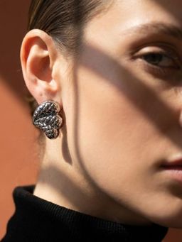 Niska - Silver Plated Anti Tarnish Statement Drop Earrings