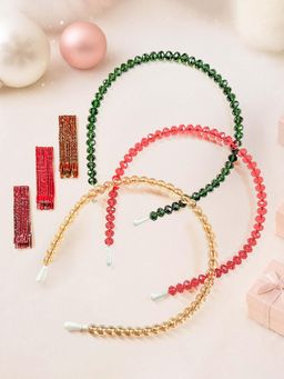 Hair Drama Co. - Christmas Glam Hair Accessories Crystal Hairbands & Glitter Pins