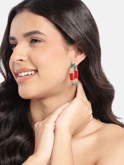 RICHEERA - Contemporary Multi-Colour Hoop Earrings