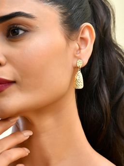 RICHEERA - Gold-Plated Contemporary Drop Earrings
