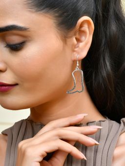 RICHEERA - Silver-Plated Contemporary Drop Earrings