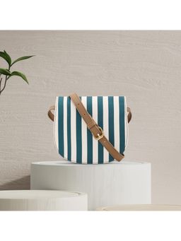 Fastrack - Navy Nautical Striped Casual Sling Bag for Women