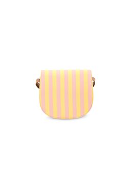 Fastrack - Pink and Yellow Nautical Striped Casual Sling Bag for Women