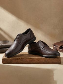 LIBERTY - Brown Leather Pair Of Derbies