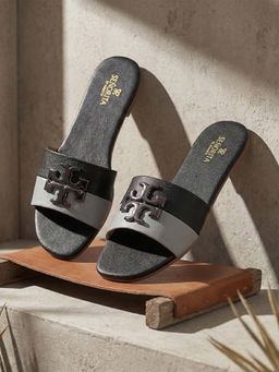 LIBERTY - Senorita STY-172E Casual Slip onSlippers - Black