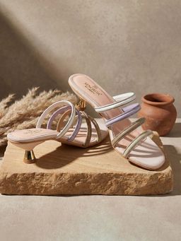 LIBERTY - Senorita STY-180E Casual HeeledSlippers - Cream