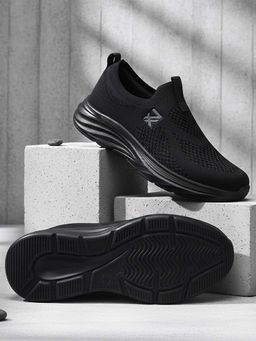 LIBERTY - leap7x ULTRASTEPE Sports Non Lacing Walking Shoes - Black