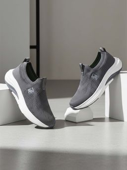 LIBERTY - Grey Woven Pair Of Walking Shoes