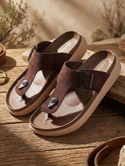 LIBERTY - Healers VAL-38E Casual Slip on Slippers - Dark Brown