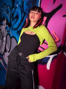 Zink London - Zink Z by Zink London Women Green Solid Top