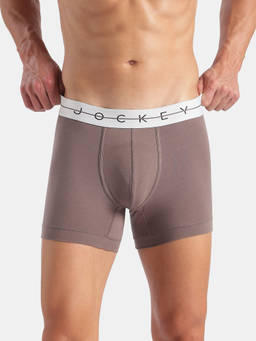 Jockey - Ny16 Men Super Combed Cotton Elastane Stretch Solid Trunk-Plum Truffle