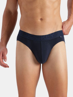Jockey - Us59 Men Super Combed Cotton Elastane Solid Brief-Navy