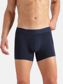 Jockey - Us60 Men Super Combed Cotton Elastane Stretch Solid Trunk-Navy