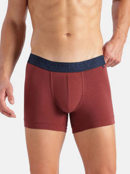 Jockey - Us60 Men Super Combed Cotton Elastane Stretch Solid Trunk-Port