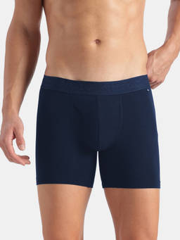 Jockey - Us71 Men Super Cotton Solid Boxer Brief with Ultrasoft Waistband-Navy