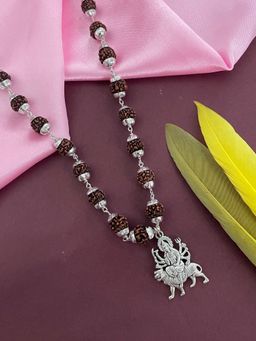 Digital Dress Room - Lord Durga Mata Pendant Rudraksha Mala