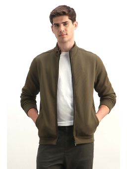 Allen Solly - Olive Textured Jacket