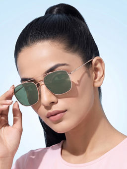 ROYAL SON - Men Aviator Sunglasses Green Lens -RS0027AV