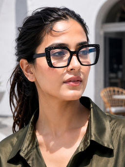 PERKEY - Square Full Rim Computer Glasses for Women - OPTL0020-C1 (51)