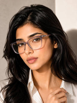 PERKEY - Plastic Clear Lens Cat Eye Uv Protection Eyeglass Frames for Women-Optl0028-C2 (53)