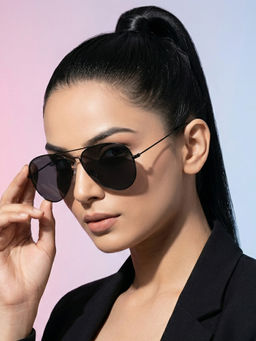 ROYAL SON - Stylish Uv Protection Aviator Sunglasses for Men & Women - Sg-Rs7070-C1 (58)